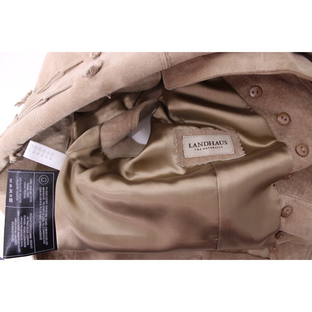 Vintage LANDHAUS & C&A Oktoberfest Suede Leather Pants & Vest Set Size UK 12/14 - Picture 11 of 16